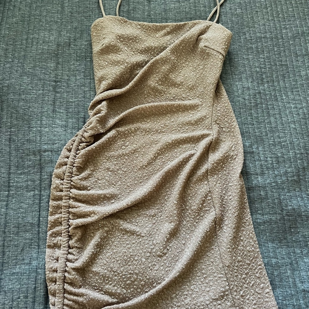 Pink tan Mini dress